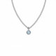 Lis aquamarine necklace in silver image