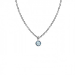 Lis aquamarine necklace in silver