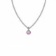 Lis violet necklace in silver image