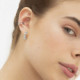 Ear cuff earring in silver cover