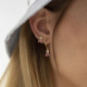 Melissa rose earrings in gold plating cover