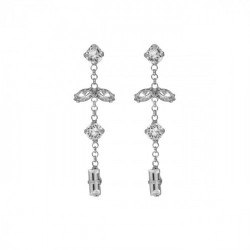 Melissa crystal earrings in silver