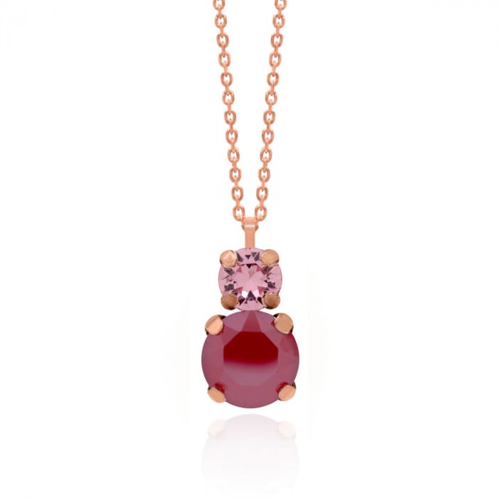 Pink Gold Necklace Celine You and I