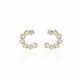 Fiorella Earrings Crystal - Gold image