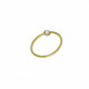 Lis crystal ring in gold plating image