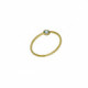 Lis aquamarine ring in gold plating image
