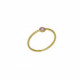 Lis violet ring in gold plating image