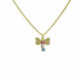 April dragonfly multicolour necklace in gold image