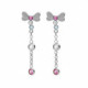 April dragonfly multicolour earrings in silver image