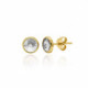 Basic XS crystal crystal earrings in gold plating