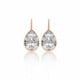 Essential crystal earrings in rose gold plating