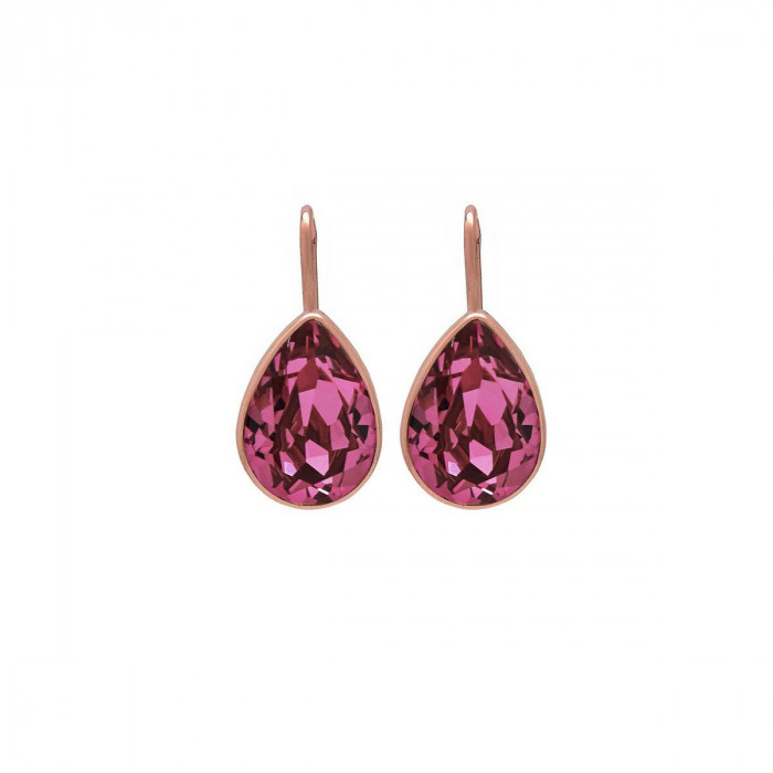Essential treardrop rose earrings in rose gold