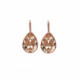 Essential light silk earrings in rose gold plating