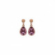 Essential antique pink antique pink earrings in rose gold plating image