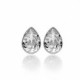 Essential tears crystal earrings in silver