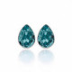 Essential tears light turquoise earrings in silver