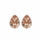 Essential tears light silk earrings in rose gold plating in gold plating