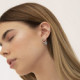 Dahlia circle aquamarine earrings in silver cover