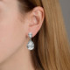 Essential tear crystal earrings in silver cover