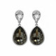 Essential Teardrop diamond earrings in silver image