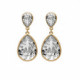 Essential Teardrop crystal earrings in gold image