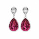 Essential tear rose earrings in silver image