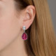 Essential tear rose earrings in silver cover
