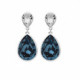 Essential Teardrop nim blue earrings in silver image