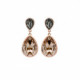 Essential Teardrop light silk earrings in rose gold image