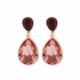 Essential Teardrop rosa vintage earrings in rose gold image