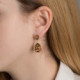Essential tear light topaz earrings in rose gold plating cover
