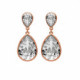 Essential Teardrop crystal earrings in rose gold image