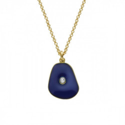 Ashley blue necklace in gold plating