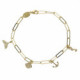 Ocean motifs crystal bracelet in gold plating image