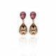 Essential treardrop light silk earrings in rose gold image
