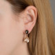 Essential light silk earrings in rose gold plating cover