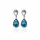 Essential aquamarine aquamarine earrings in silver