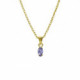 Bianca marquise provence lavanda necklace in gold plating image