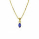 Bianca marquise sapphire necklace in gold plating
