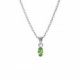 Bianca marquise peridot necklace in silver image