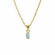 Bianca marquise light azure necklace in gold plating image