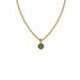 Lis emerald necklace in gold plating image