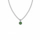 Lis emerald necklace in silver image