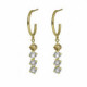 Fadhila light topaz hoop earrings in gold plating image