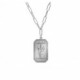 Nagore lavender crystal necklace in silver image