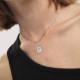 Nagore lavender crystal necklace in silver cover