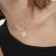 Nagore tulipes crystal necklace in gold plating cover