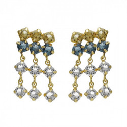 Fadhila waterfall denim blue earrings