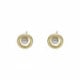 Perlite pearl earrings in gold plating image