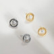 Pendientes botón perla elaborados en plata cover